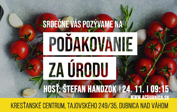 Poďakovanie za úrodu